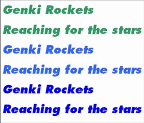 Genki Rockets - Reaching for the stars (Radio Rip)