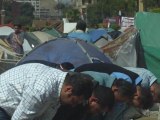 Prière place Tahrir, avant le discours du Premier ministre