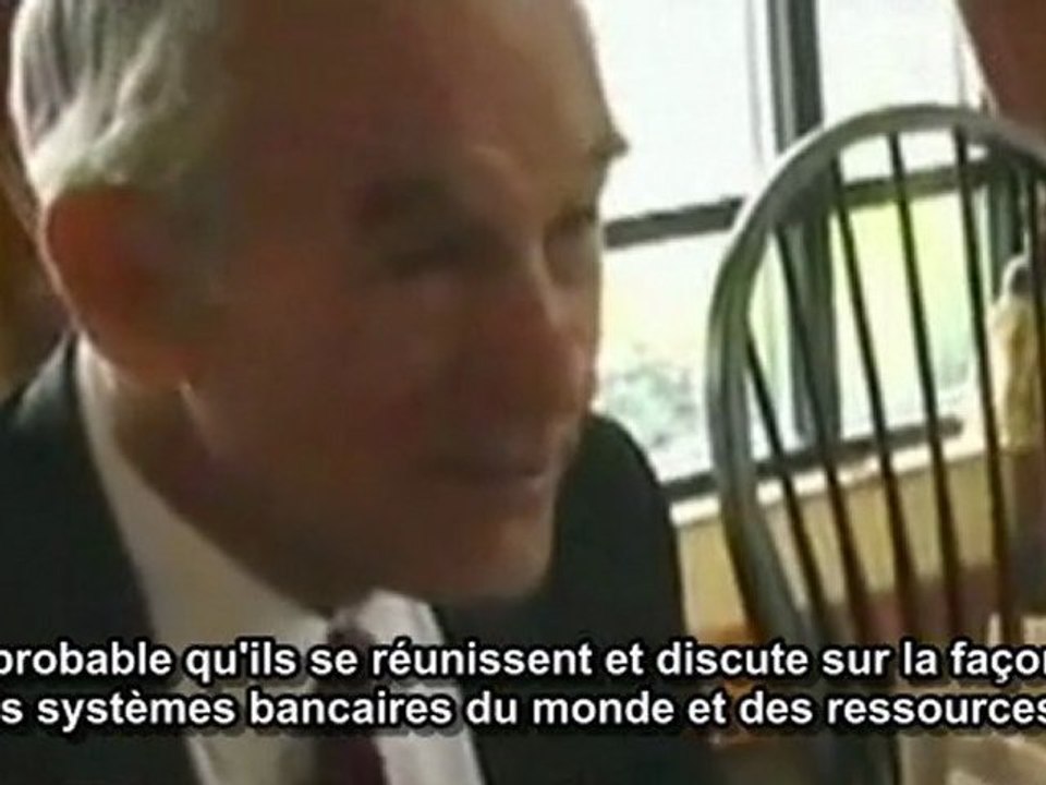 Ron Paul parle des Bilderbergs (Interview2008).