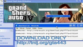 Grand Theft Auto IV GTA 4 KeyGen Serial Key 2011