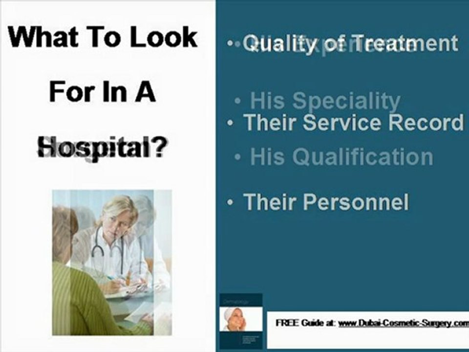 Cosmetic Surgery In Dubai-Plan For Cosmetic Surgery In Duba