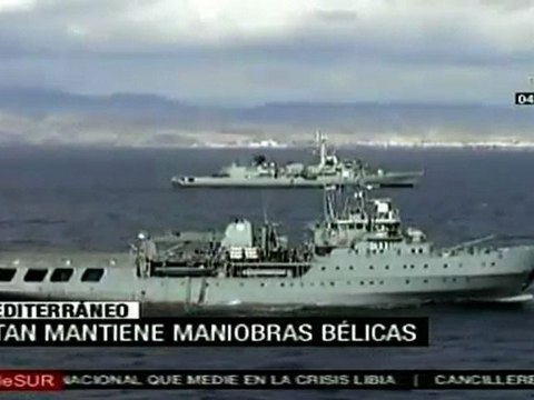 OTAN mantiene maniobras bélicas en el Mediterráneo