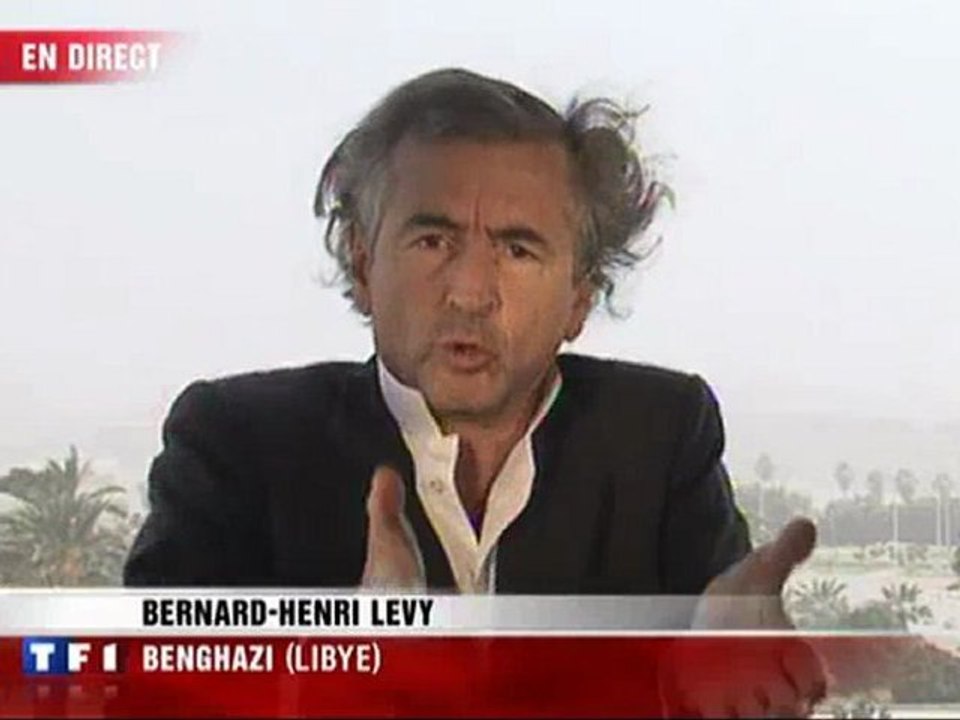 L'appel de BHL depuis Benghazi (Libye) en direct sur TF1 au