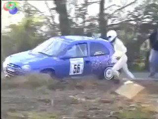 Un pilote de rallye trop pressé