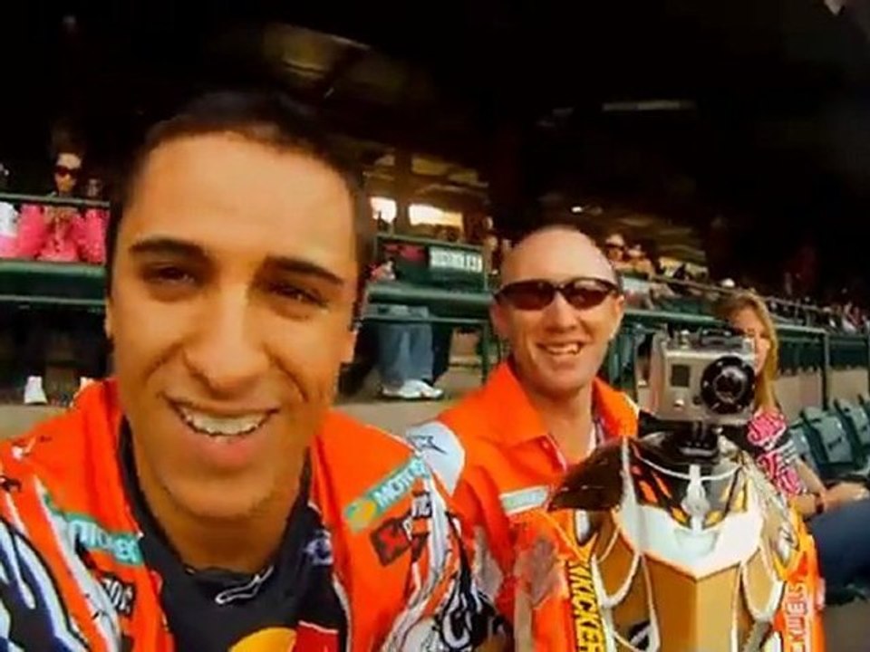 Headcam - Anaheim II Monster Energy Supercross 2011
