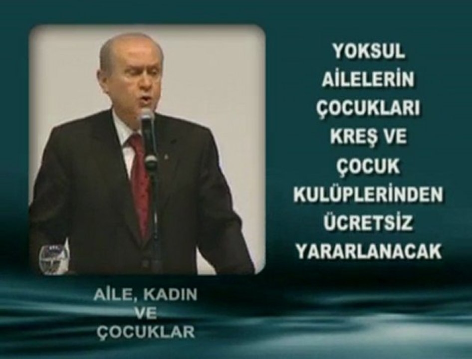 MHP 2011 Seçim Beyannamesi Aile Kadın ve Çocuklar