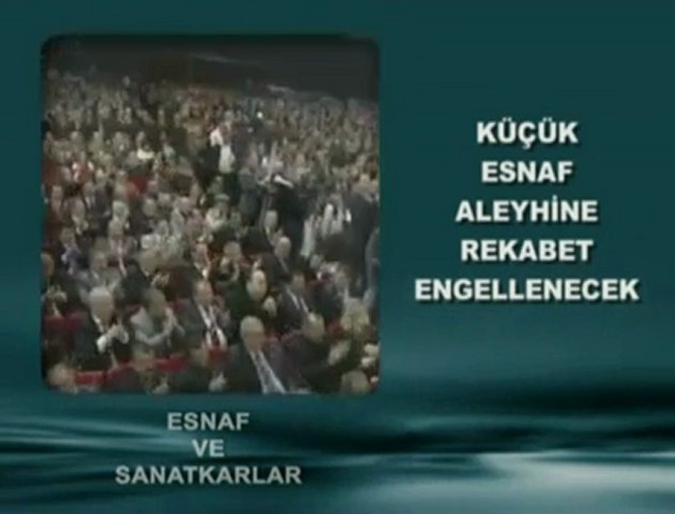 MHP 2011 Seçim Beyannamesi Esnaf ve Sanatkarlar