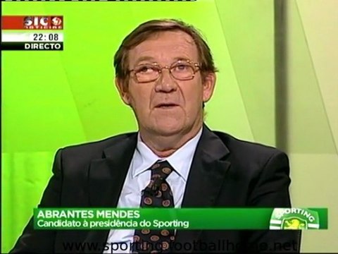Abrantes Mendes :: Debate 6 Candidatos :: Eleições Sporting