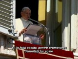 Papa: Moartea lui Bhatti împinge la apărarea libertăţii...