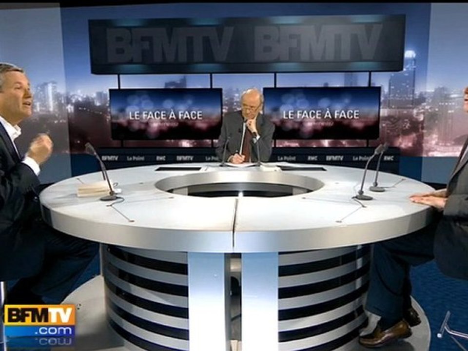 BFMTV 2012 : Alain Minc face à Nicolas Dupont- Aignan