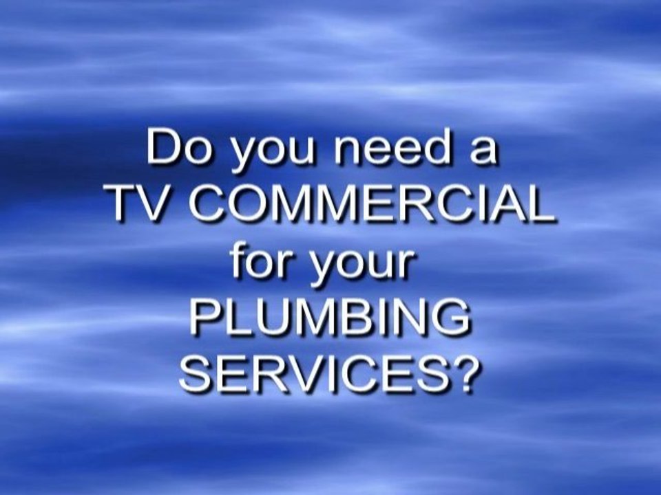 Advertise on tv: Low Cost TV ad for plumber