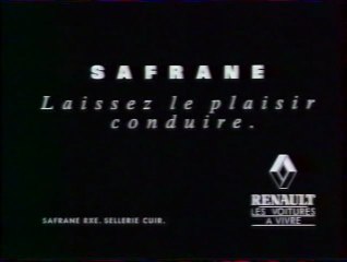 Publicité Safrane Renault 1992