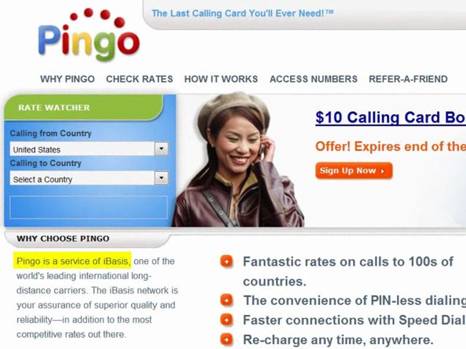 FREE $10 United Kingdom Calling Card Bonus