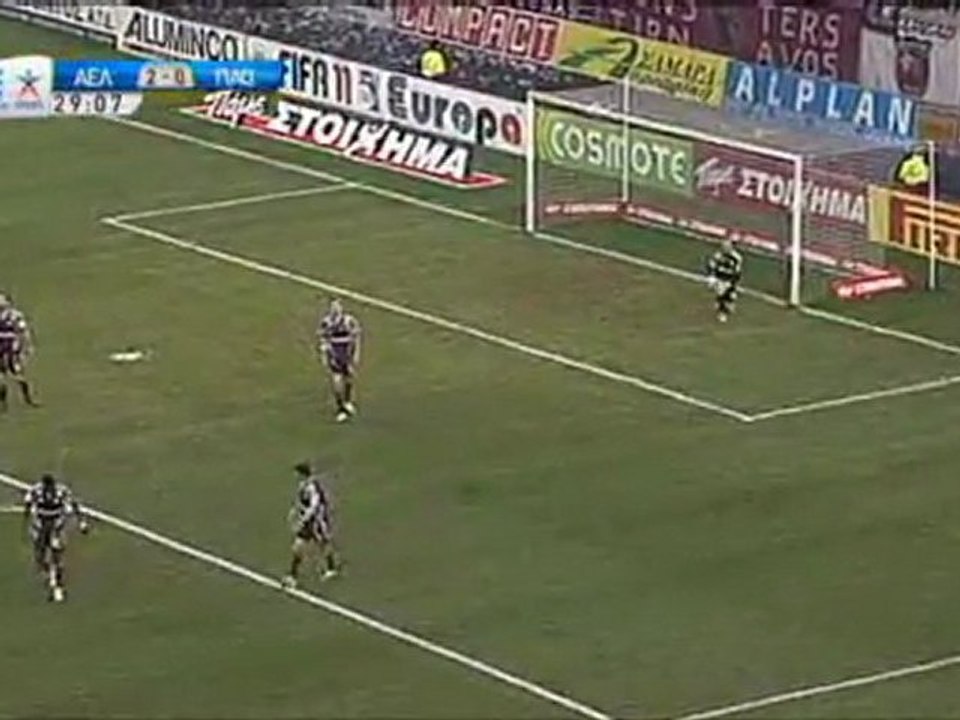 25th AEL-Panathinaikos  2-0 Highlights  Novasports 2010-11