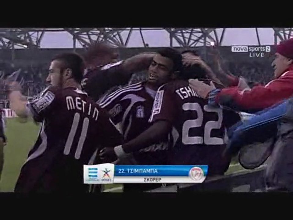 25th AEL-Panathinaikos 2-0 goals 2010-11 Greece