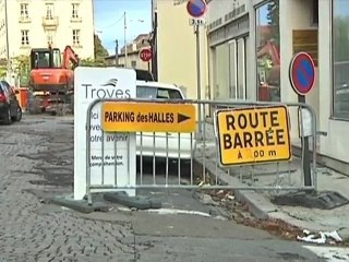 Gros travaux sur les quais de Seine (Troyes)