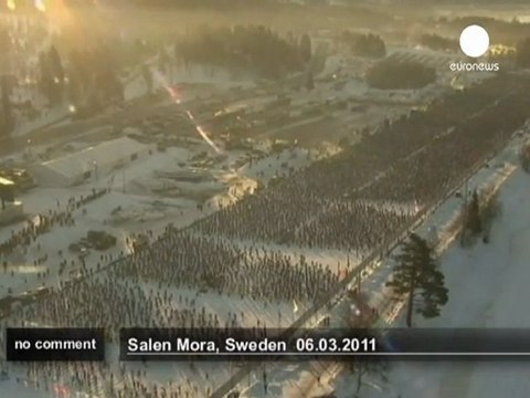 Vasaloppet cross-country ski race - no comment