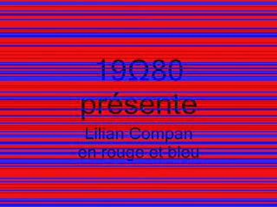 Compan en rouge et bleu