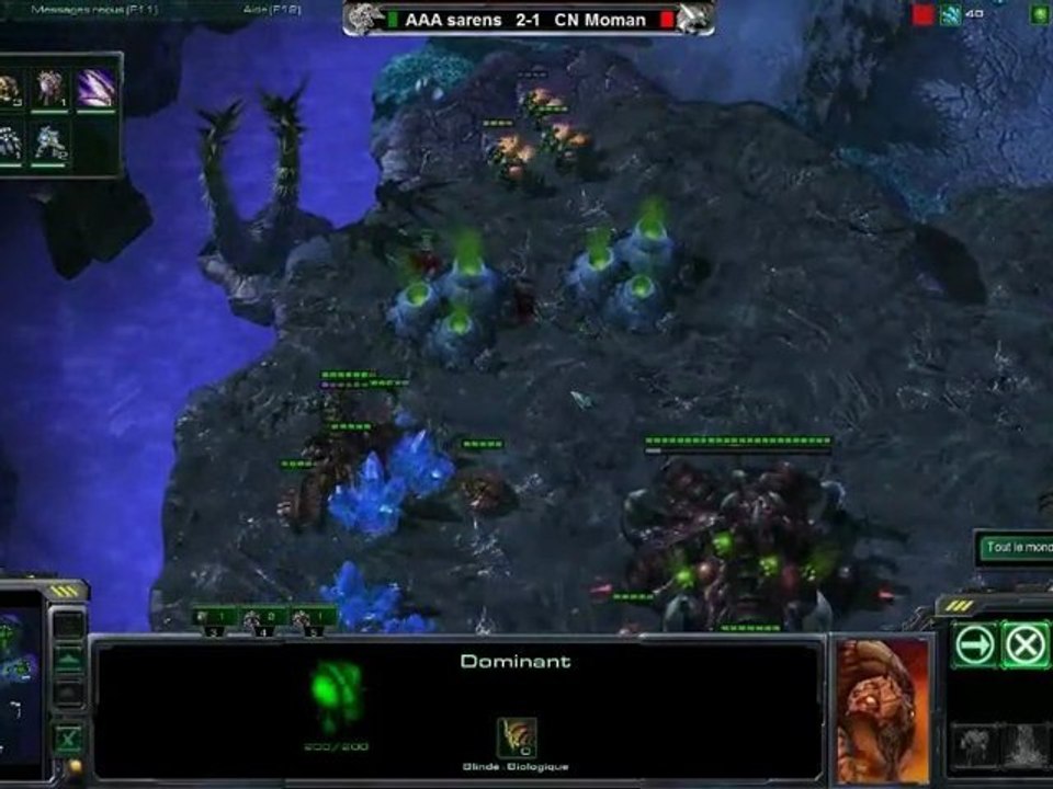 Match SC2 : Sarens (T) vs MoMaN (Z) (match 4)