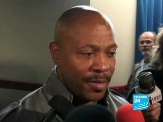 Maurice Green, après le championnat d'Europe d'athlétisme