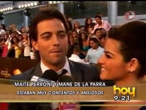 Maite Perroni y Mane de la Parra AR Premios TVyN (HOY)