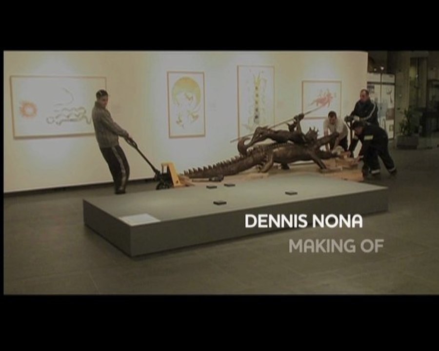 Makingof Exposition Dennis Nona à l'Ambassade d'Australie V4