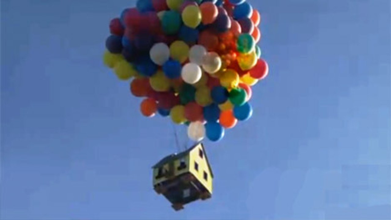 Une maison qui vole, comme dans "Là-haut"