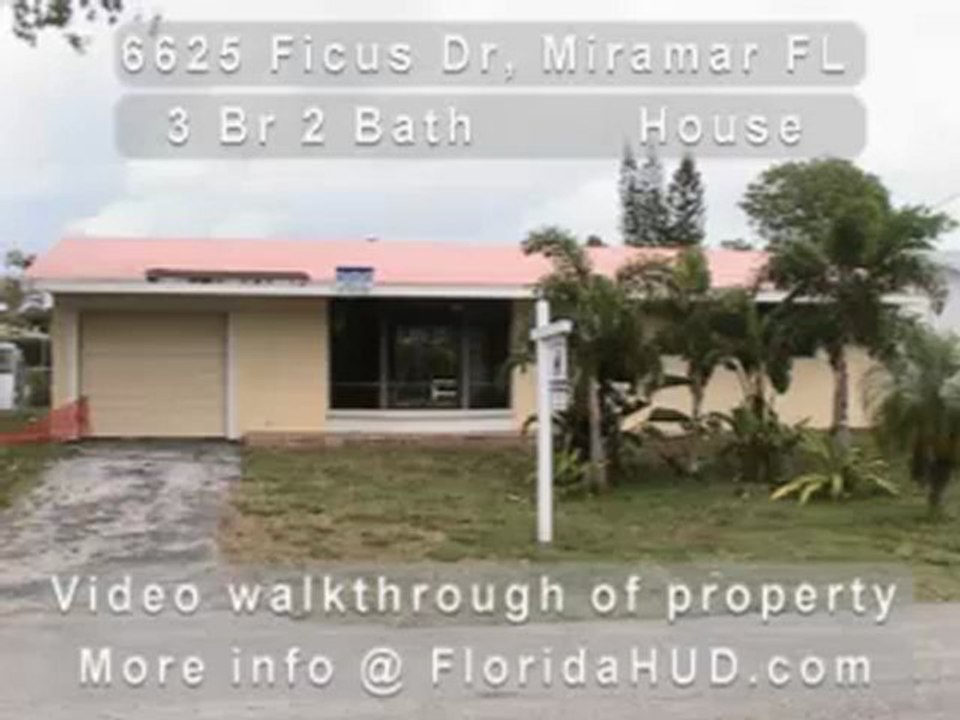 Video Walk Through of 6625 Ficus Dr, Miramar FL for GSIG LLC