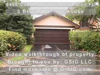 Video Walk Through of 6466 Contempo Ln, Boca Raton FL ...