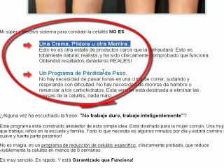 Adiós a la celulitis para siempre. Nunca más