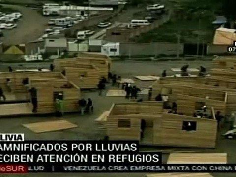 Bolivia entrega 150 toneladas de ayuda a damnificados por ll