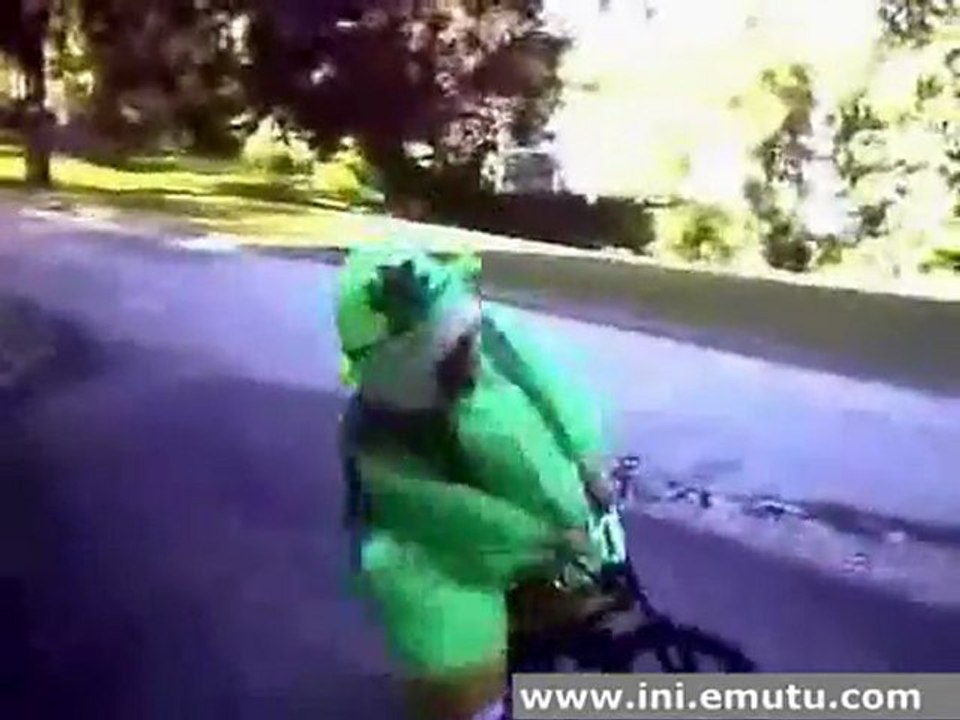 bike riding leprechaun