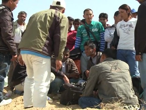 Safe from Libyan fighting but struggle continues for refugees