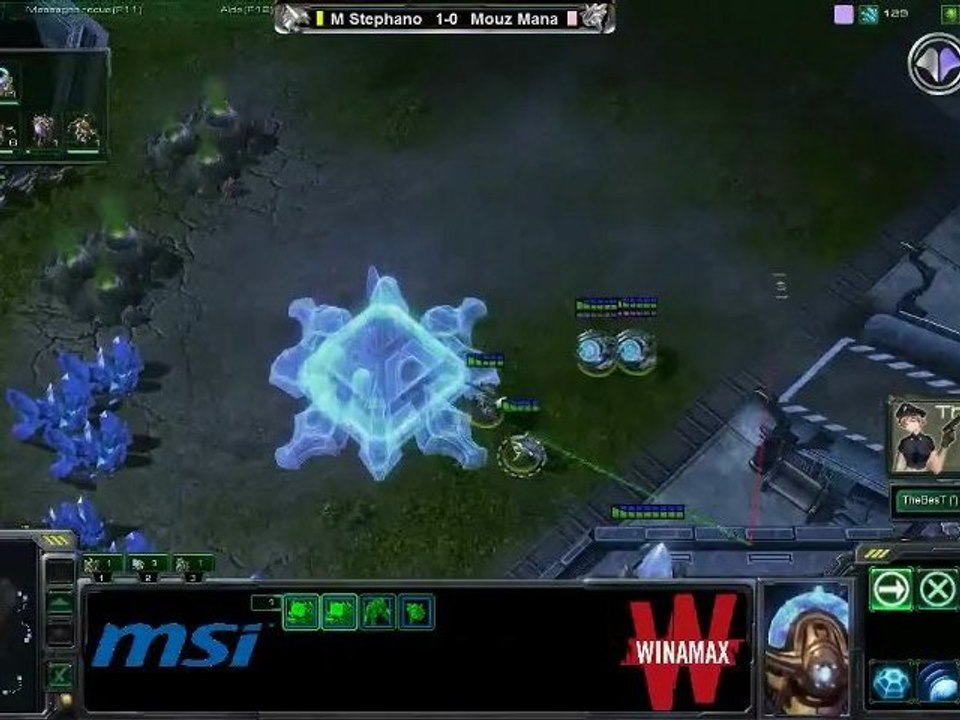 Match SC2 : Stephano (Z) vs Mana (P) match 1