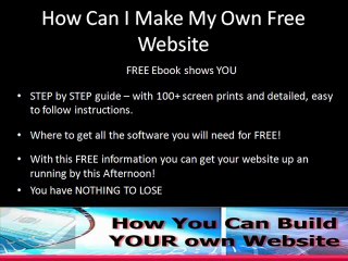 How to build you own free website