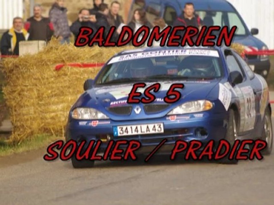 Rallye Baldomérien ES5 Embarquée SOULIER / PRADIER Megane A7