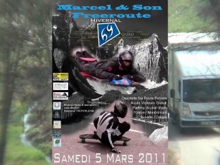 Marcel et son freeroute extrem downhill hivernal 2011