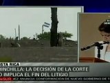 Costa Rica no dejará de reclamar su soberanía: Chinchilla