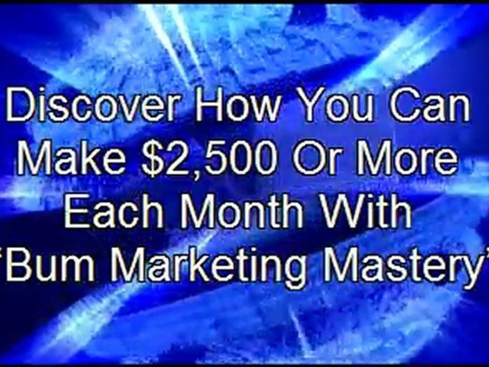 Article Promotion Using Bum Marketing Mastery