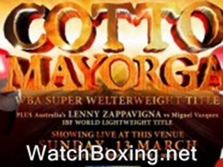 watch Miguel Cotto vs Ricardo Mayorga online live March 12th