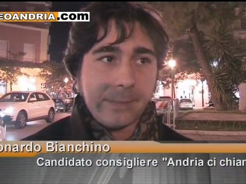 Leonardo Bianchino per Andria ci Chiama