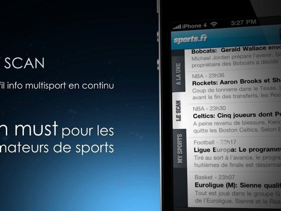 Application iPhone - Du sports sur l'iPad !