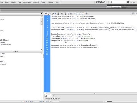 Flash Compte a rebours CountDown timer v2