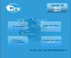 Calaisis TV Météo Jeudi 10032011