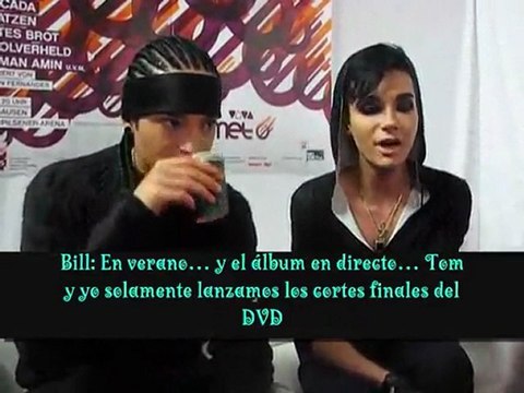 2010.05.26 @ BravoWebTV-Backstage Comet Tokio Hotel Subtitul
