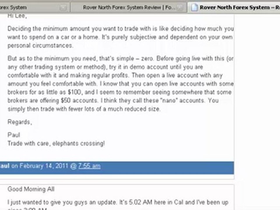 Rover North Forex Trading System Reviewed