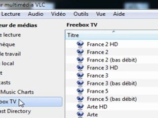 Visionner la télé (free) avec VLC media player