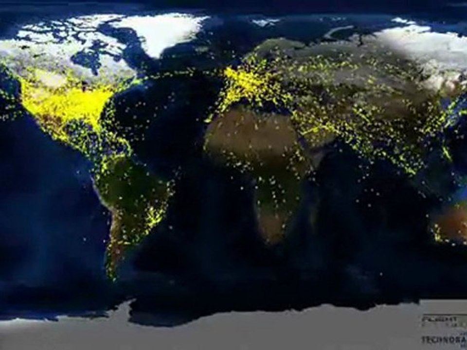 UYDUDAN UÇAK TRAFİĞİNİN GÖRÜNTÜSÜ