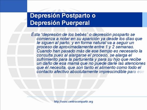 Depresión Puerperal o Depresión PostParto