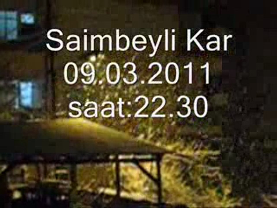 Saimbeyli kar